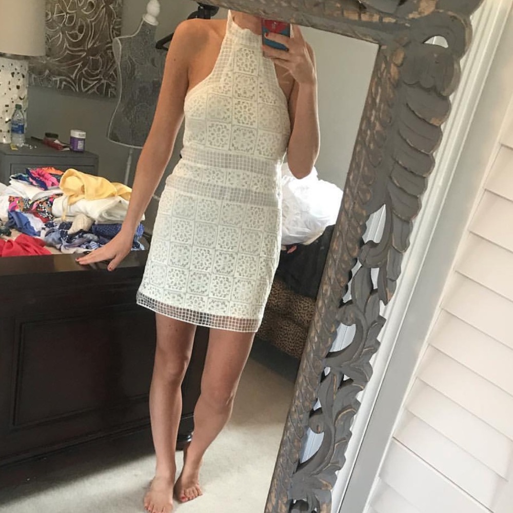 Alexis cream dress